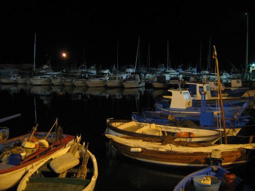 il porto di notte